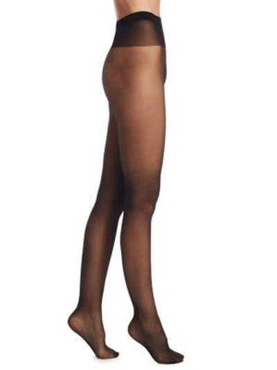 Shop Wolford Individual 10 Denier Hose In Nearly-black