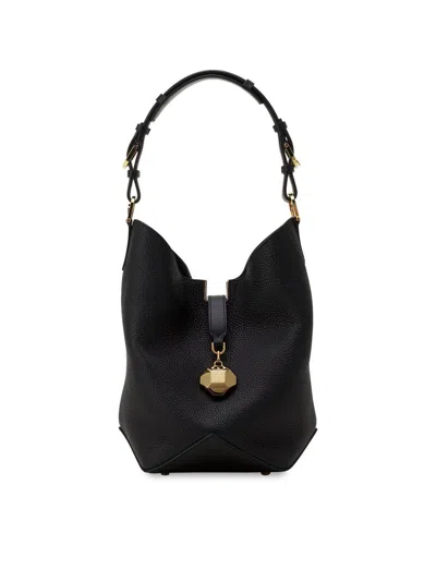 Lanvin Medium Bucket Bag Top Handle In Black