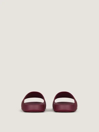 Givenchy Label Flat Mules In Rubber In Brown