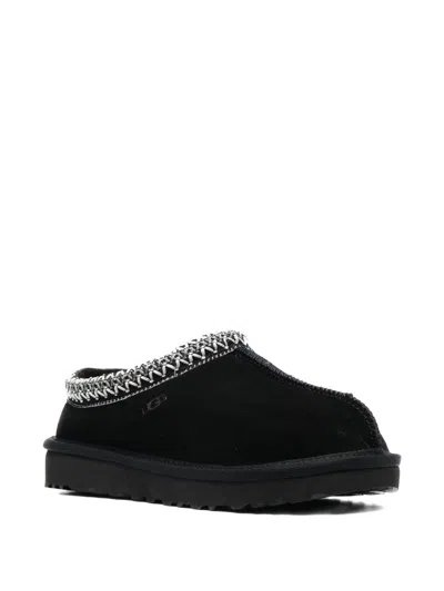 Ugg Tasman Ii 1174671-blk Slipper Men Black Suede Sheepskin Lined Slip-on Gug228