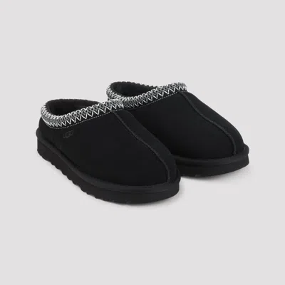 Ugg Tasman Ii 1174671-blk Slipper Men Black Suede Sheepskin Lined Slip-on Gug228