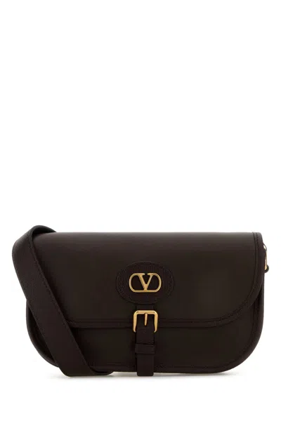 Valentino Garavani Antibes Leather Crossbody Bag Adjustable Strap In Black