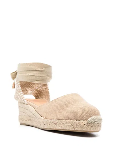 Castaã±er 50mm Wedge Espadrilles In Animal Print