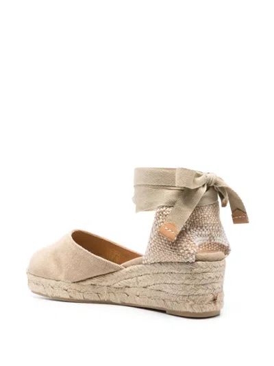 Castaã±er 50mm Wedge Espadrilles In Animal Print