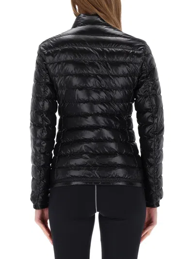 Moncler Packable Nylon Down Jacket With Two-way Zip Closure In Black