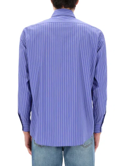No Problemo Camicia Con Logo In Blue
