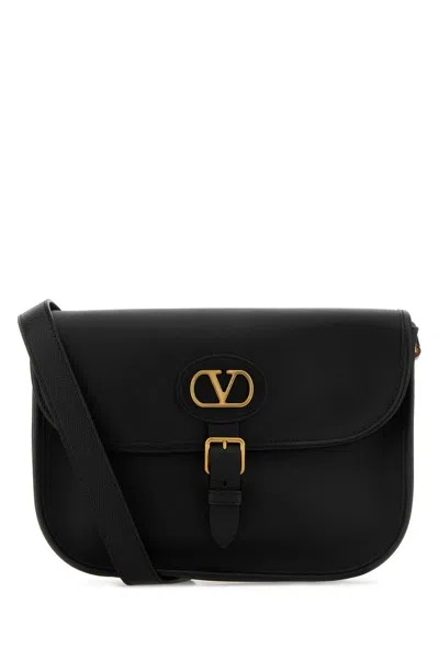 Valentino Garavani Antibes Leather Crossbody Bag Adjustable Strap In Black