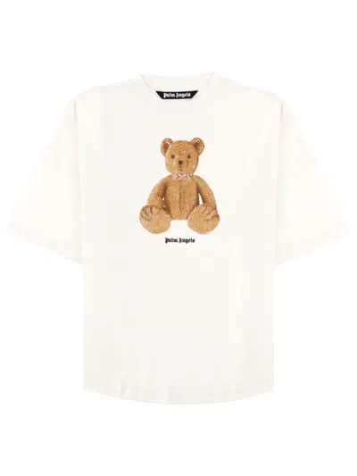 Palm Angels Bear-print T-shirt In Neutral