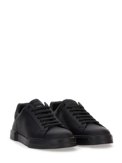 Dolce & Gabbana Portofino Light Sneaker In Calfskin For Men