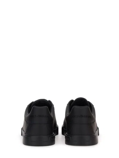 Dolce & Gabbana Portofino Light Sneaker In Calfskin For Men