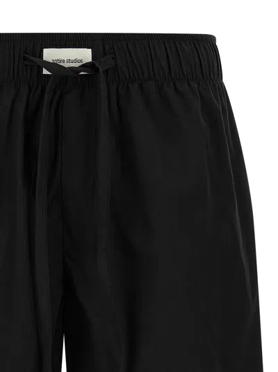 Entire Studios Relaxed Shorts Featuring A Practical Back Pocket In Black