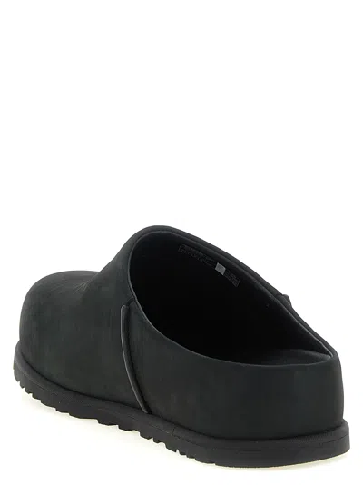 Ugg Black Solid Slides In Black