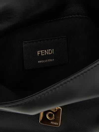 Fendi Valentino Garavani Vlogo Signature Velvet Slingback Pumps In Black