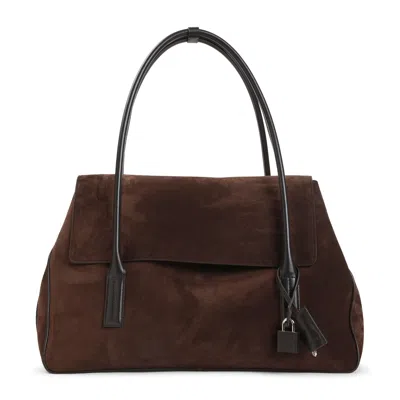 Tom Ford Dark Brown Eclipse Large Tote In Brown