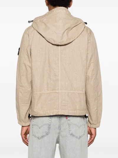 Stone Island Polyamide Jacket In Neutral