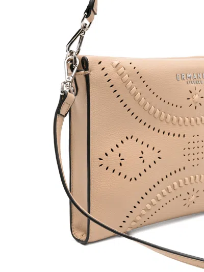 Ermanno Polyurethane Pouch In Neutral