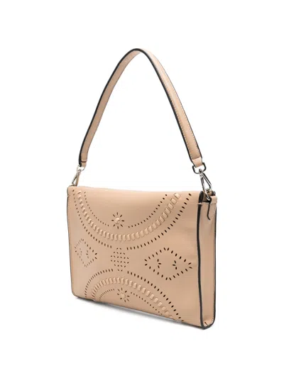 Ermanno Polyurethane Pouch In Neutral