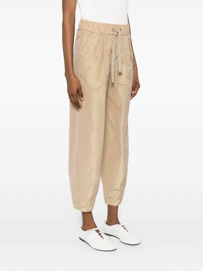 Herno Polyester Drawstring-fastening Trousers In Neutral