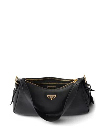 Prada Aimée Medium Shoulder Bag In Black