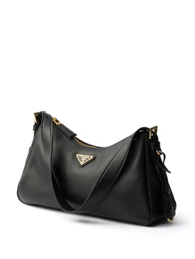 Prada Aimée Medium Shoulder Bag In Black