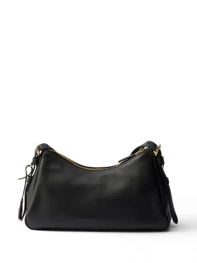 Prada Aimée Medium Shoulder Bag In Black