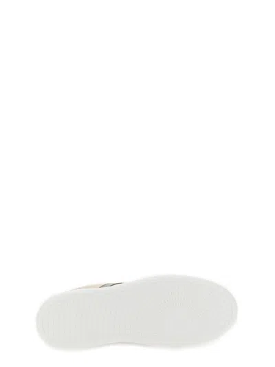 Moncler Monaco M Faux-leather Sneakers In Multi