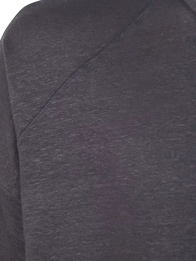 Md75 Linen Oversized T-shirt In Black