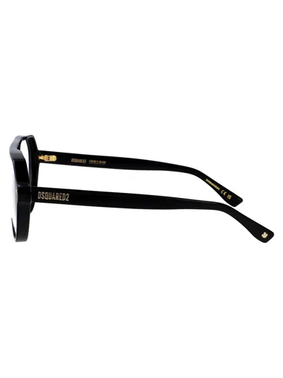 Dsquared2 Pilot-frame Glasses In Black