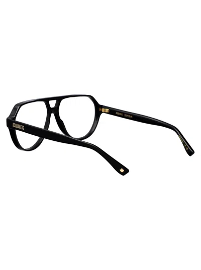 Dsquared2 Pilot-frame Glasses In Black
