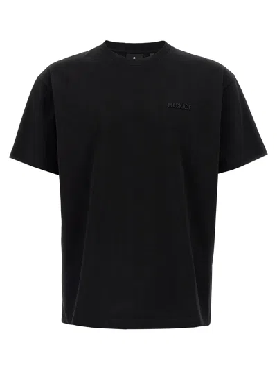 Mackage Logo Crewneck T-shirt In Black
