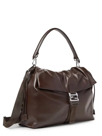 Fendi Structured Shoulder Bag Featuring Adjustable Strap