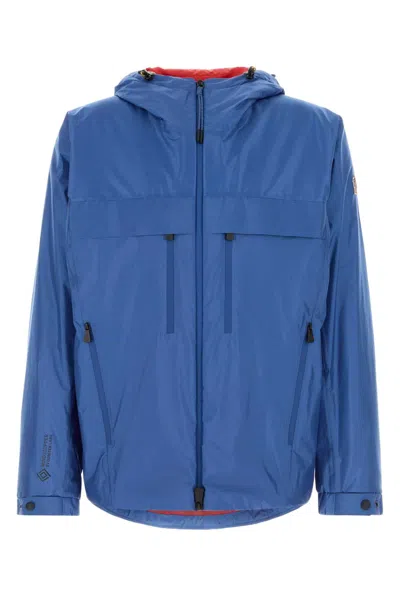 Moncler Grenoble Blue Polyester Thurn Down Jacket In Blue