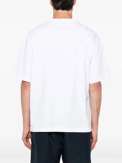 Off-white Statement Cotton Skate T-shirt In White