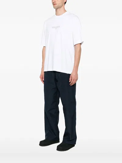 Off-white Statement Cotton Skate T-shirt In White