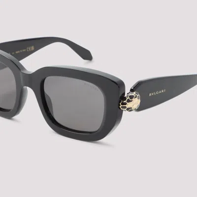 Bvlgari Serpenti Forever Rectangular Sunglasses In Black