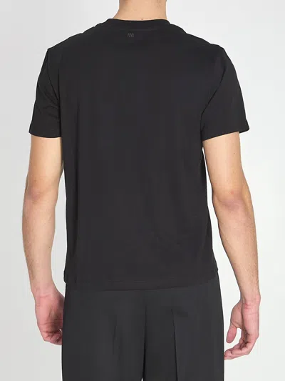 Ami Alexandre Mattiussi Ami De Coeur Logo-embroidered T-shirt In Gray