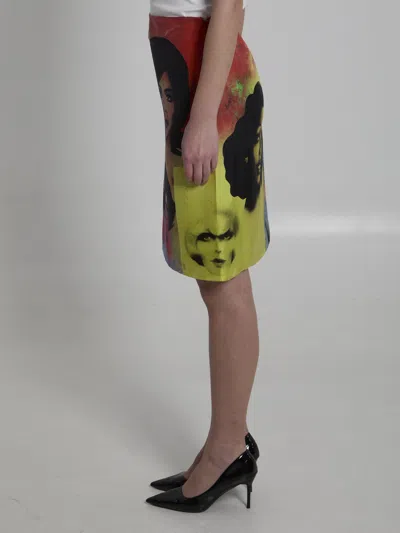 Versace Dress The Party Print Skirt Look62 Multicolor In Silk Women