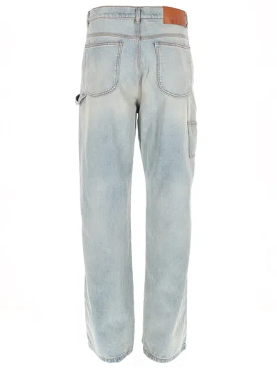Msgm Light Blue Straight Jeans In Blue
