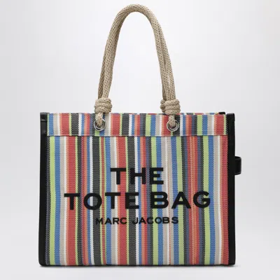 Marc Jacobs The Large Stripe Mesh Rope Tote Bag In Red