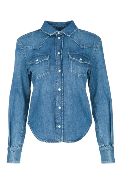 Jacob Cohen Camicia Denim In Blue