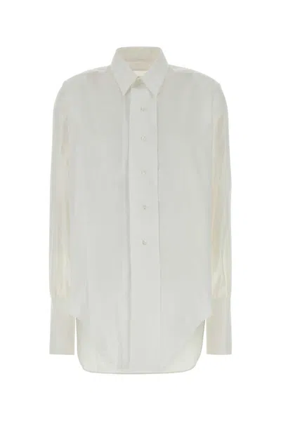 Maison Margiela White Regular Solid Shirt In White
