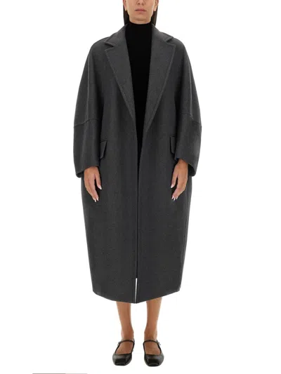 Max Mara Oversized Wool-cashmere Blend Jacket In Black
