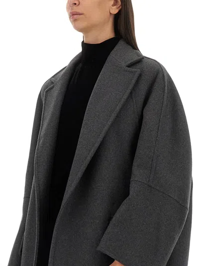 Max Mara Oversized Wool-cashmere Blend Jacket In Black