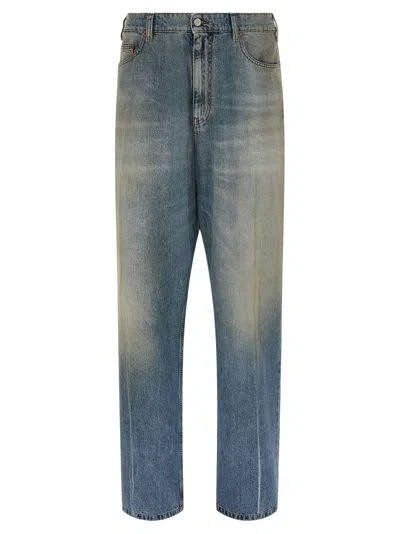 Bode Denim Mid Rise Jeans In Blue
