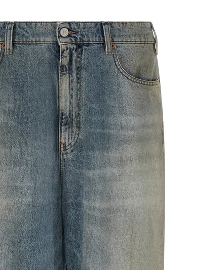 Bode Denim Mid Rise Jeans In Blue