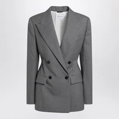 Givenchy Women Grey Double-breasted Blazer, Xs Luxury Blazers For Women Darveys In Gray