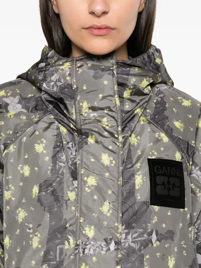 Ganni Recycled Polyamide Jacket In Multi