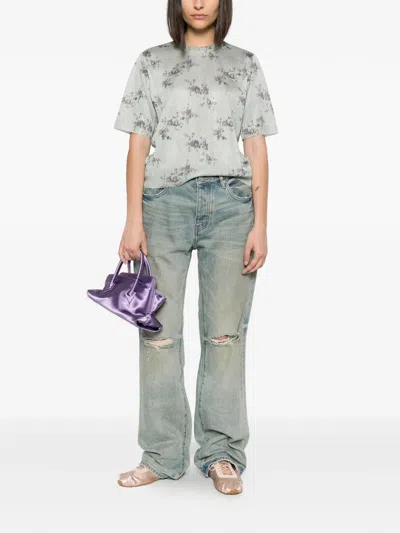 Ganni Recycled Polyester Metallic Polyester Sweater In Multi