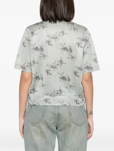 Ganni Recycled Polyester Metallic Polyester Sweater In Multi