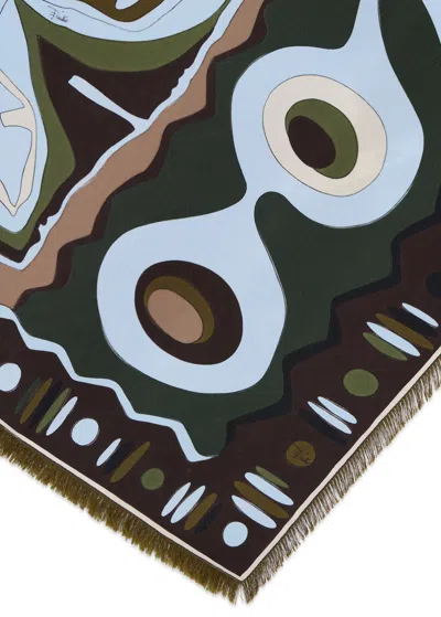 Pucci Emilio  Printed Silk Stole In White